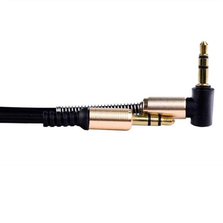 کابل aux تسکو سرکج به همراه محافظ فنری برای هر دو سر  و 1 متر کابل